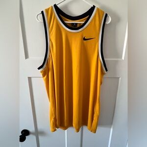 Nike Dri-FIT Men’s Mesh Yellow  Basketball Jersey XL